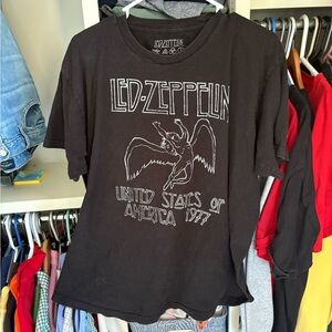 Led Zeppelin Black Graphic Tee - Men's Short Sleeve